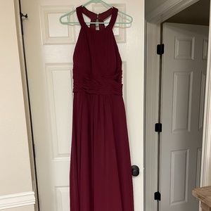 Azazie cabernet bridesmaid dress size 14
